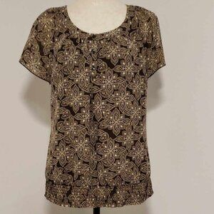 APT 9 Cap Sleeve Blouse Size Medium